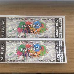 Paint Ball Tickets  