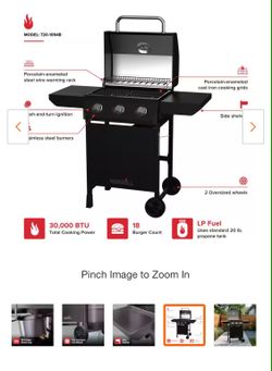 BRAND NEW ASSAMBLED FROM THE BOX PROPANE GAS BBQ GRILL