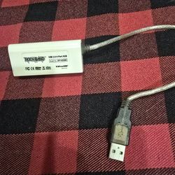 ViPowER Rock Band USB 2.0 4 Port Hub Dongle Adapt VP-H209B -Wii PS2 PS3 XBox 360