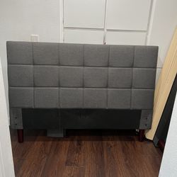 Queen Upholstered Platform Bed Frame