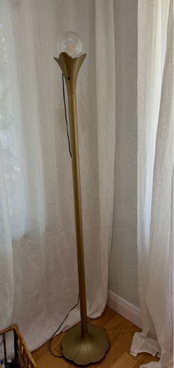 Vintage Stiffel Brass Tulip Torchiere Floor Lamp