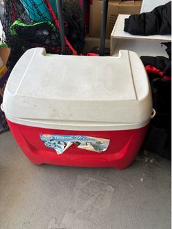 Large rolling ice chest