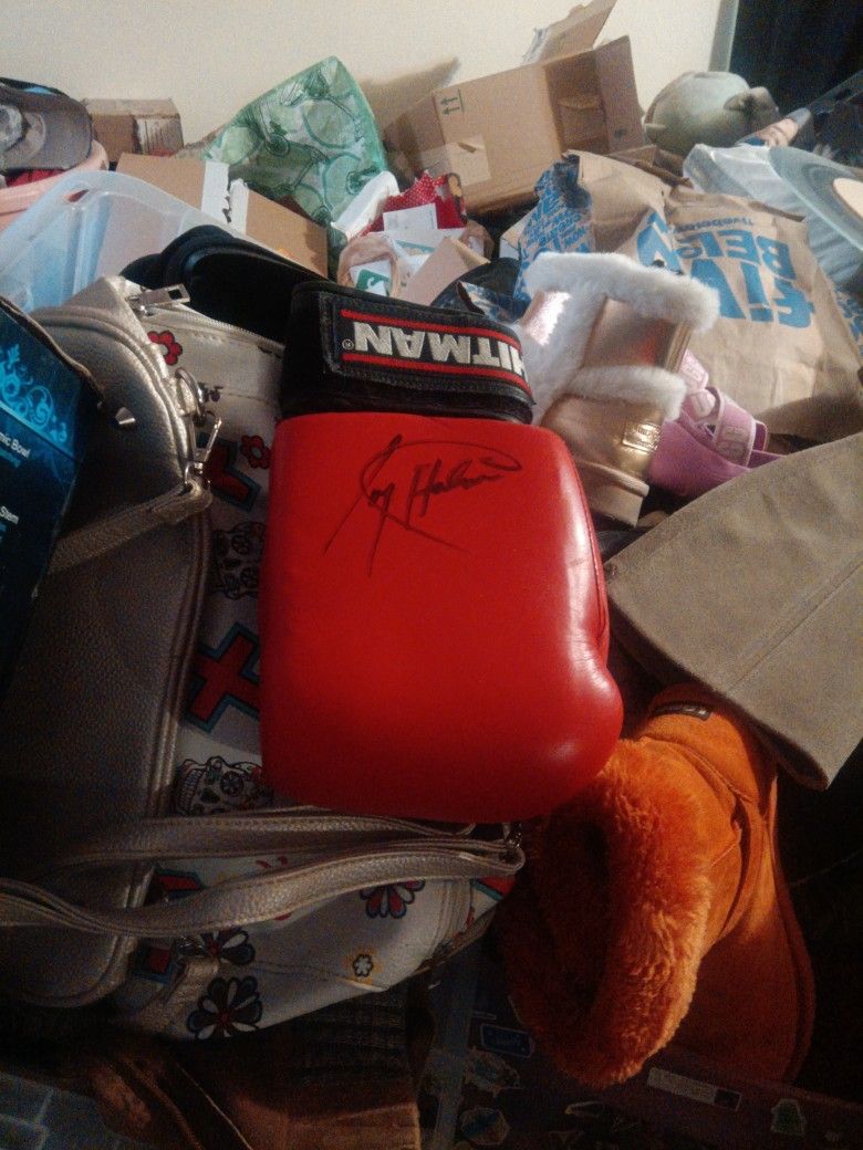 Larry Holmes Autographed Boxing Glove