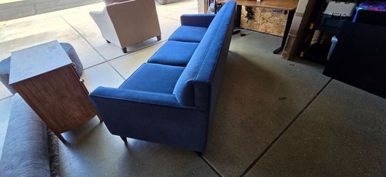 Ethan Allen blue couch