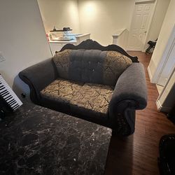 Victorian Sofa love seat and armchair