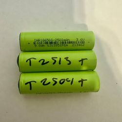 20x INR18650 Cells 2500mAh - Tested, Bulk Lot