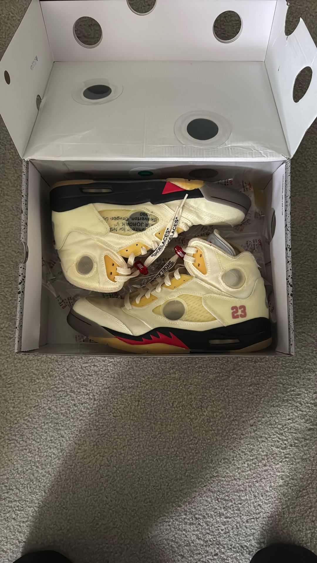 Jordan 5 Off white