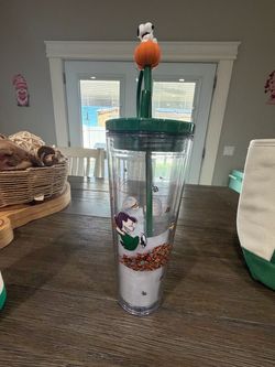 Peanuts Snoopy Fall Tumbler with Straw