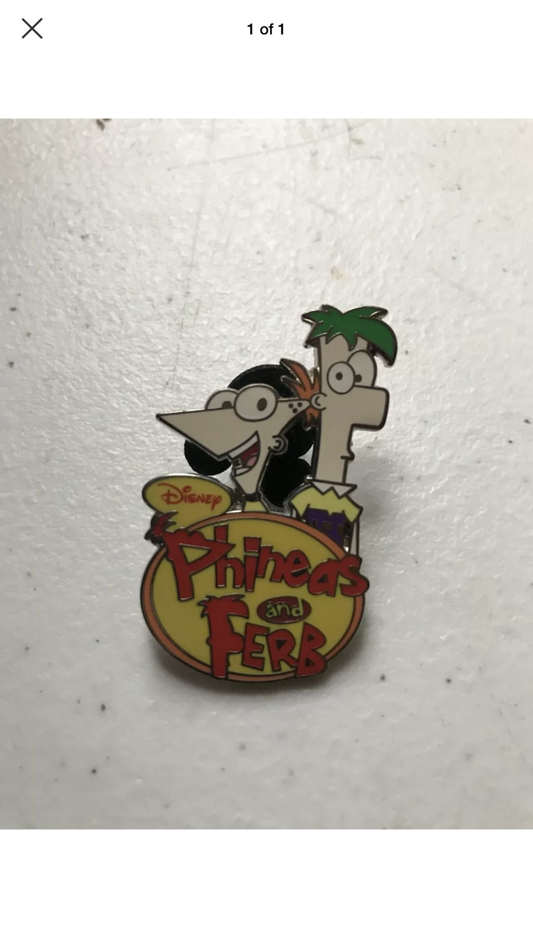 Disney Pin Open Edition Phineas and Ferb Logo