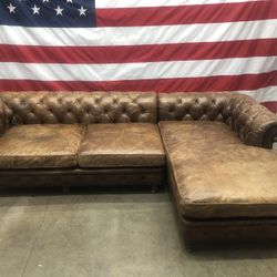 RH Restoration Hardware LUXE Kensington 2 Piece Sectional Chase Couch