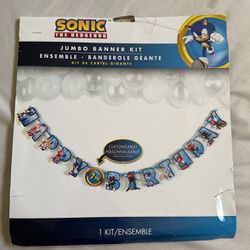 Sonic Happy birthday Banner 