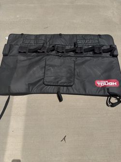 Super Rought tailgate cover to protect your truck while transporting your bikes