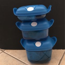 Set of 3 Tupperware Containers