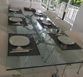 Norman Foster Nomos Table + 4 Ron Arad Vitra Chairs
