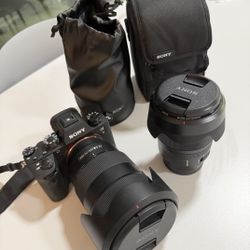 Sony A9 Camera Plus 2 Lenses Zeiss And Sony