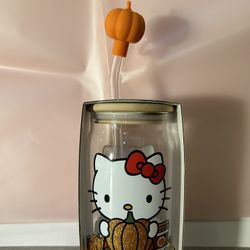 Hello Kitty glass tumbler