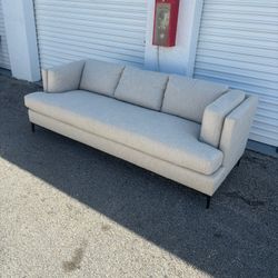 Theodore Alexander Grey Couch (Retail 7,400) (Free Delivery)