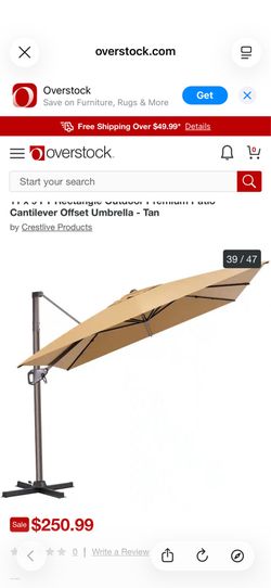 Large patio umbrella