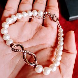 Infinity Love Pearl Bracelet
