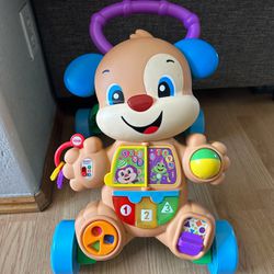 Fisher-Price Laugh & Learn Baby & Toddler Toy Smart Stages Learn With Puppy Walker, Educational Music Lights And Activities 