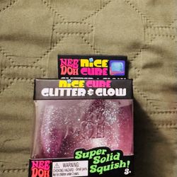 NeeDoh Nice Cube Glitter + Glow