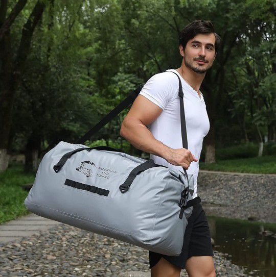 60L Extra Large Waterproof Duffle Bag Travel Bag With Re...