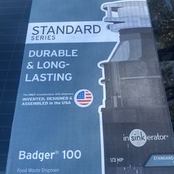 1/3 Badger 100 Food Waste Disposer