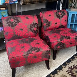 Fabulous Decorator New Set Of Accent Chairs W Beautiful Regal Colors 