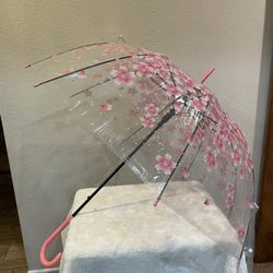 Cute Pink Flower Umbrella 
