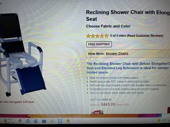 RECLINING SHOWER CHAIR