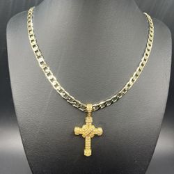 Gold Plated Cross Necklace