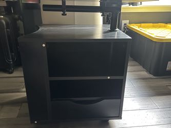 SIDUCAL Multi-Functional Wooden Bedside Table Height Adjustable & 360 Rotation Table top Rolling Desk