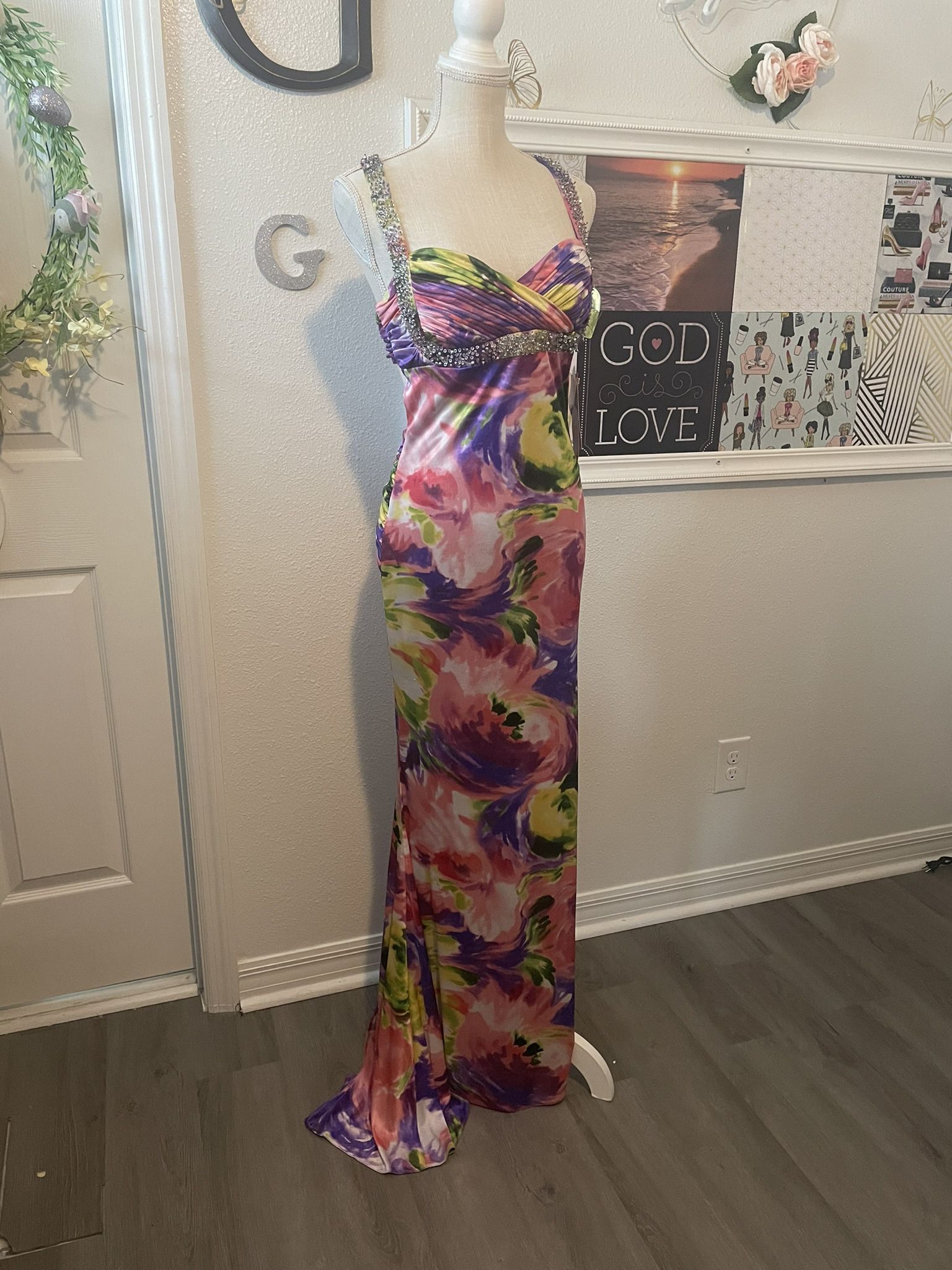 Multi Color Prom Dress 