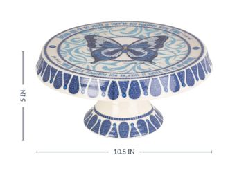 Dolly Parton Mosaic Printed Cake Stand and 13" Serving Tray Set