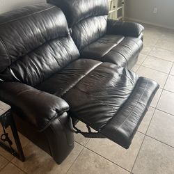 Ashley Furniture Leather Couch/recliner