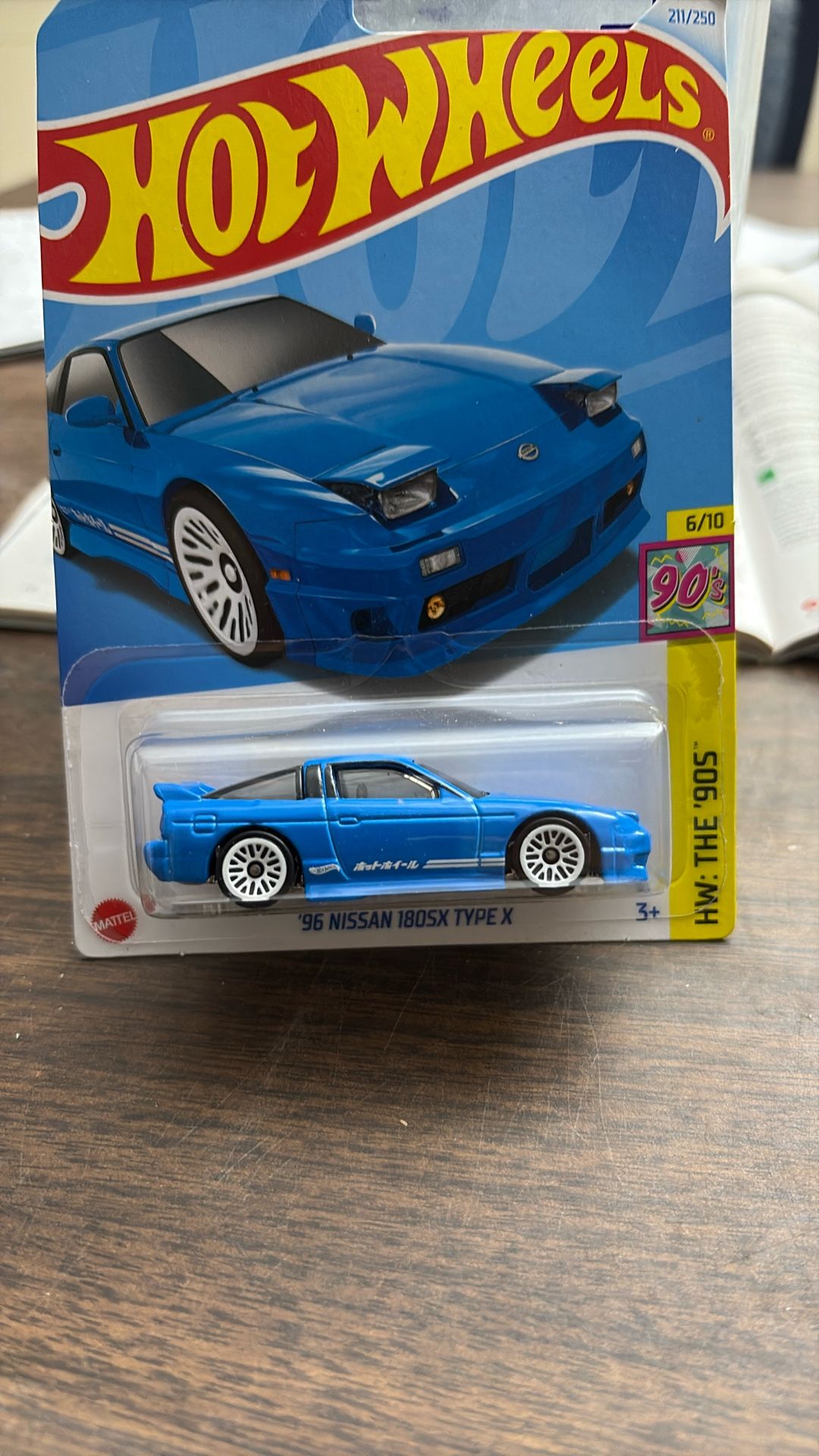 Hot Wheels 96 Nissan 180SX Type X (Blue), HW: The '90s 6/10