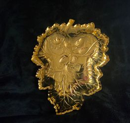 Vintage WMF Golden 49er Leaf Dish – Mid-Century