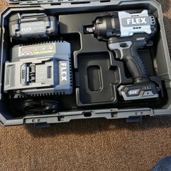 Flex 24v High Impact Wrench Kit 1/2 In.
