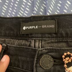 Black Purple Jeans 