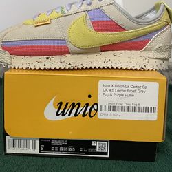 Nike Union LA x Cortez SP Lemon Frost Sail Men Unisex Casual Shoes Size ; M 5/ W 6.5