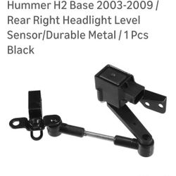 Hihaha No.1 Suspension Ride Height Level Sensor for Hummer H2 2003-2009/ Rear Left Right Headlight Level Sensor/Durable Metal/ 1 Pair Black 2pc