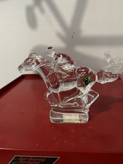 New Waterford Crystal Horse And Jockey