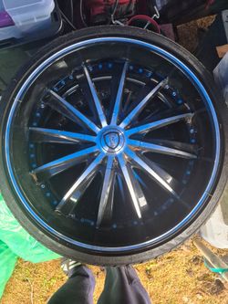 22" Borghini Wheels Universal 5 Lug 245/30zr22 Tires