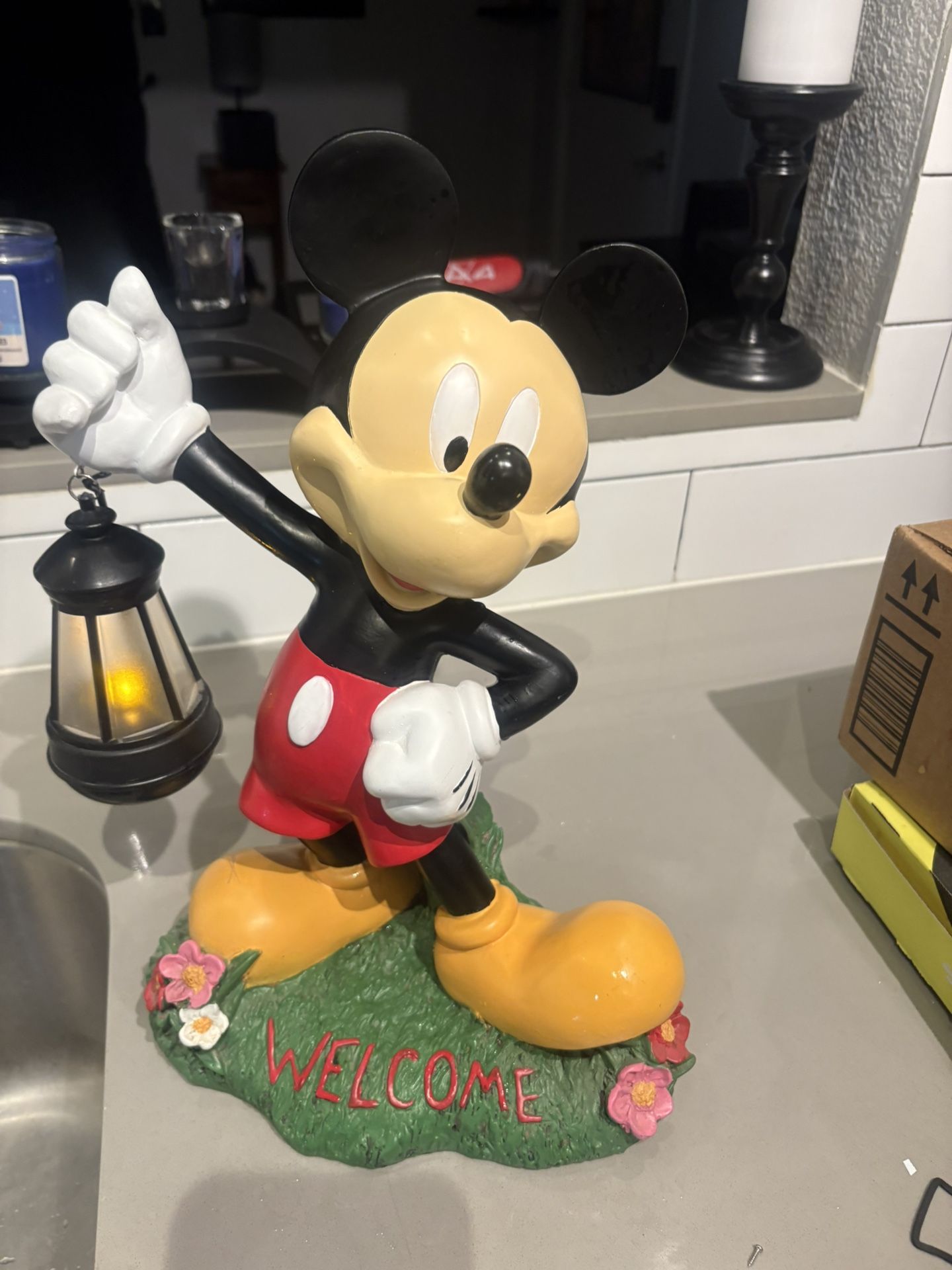 14-15" Tall Mickey Mouse Garden Statue
