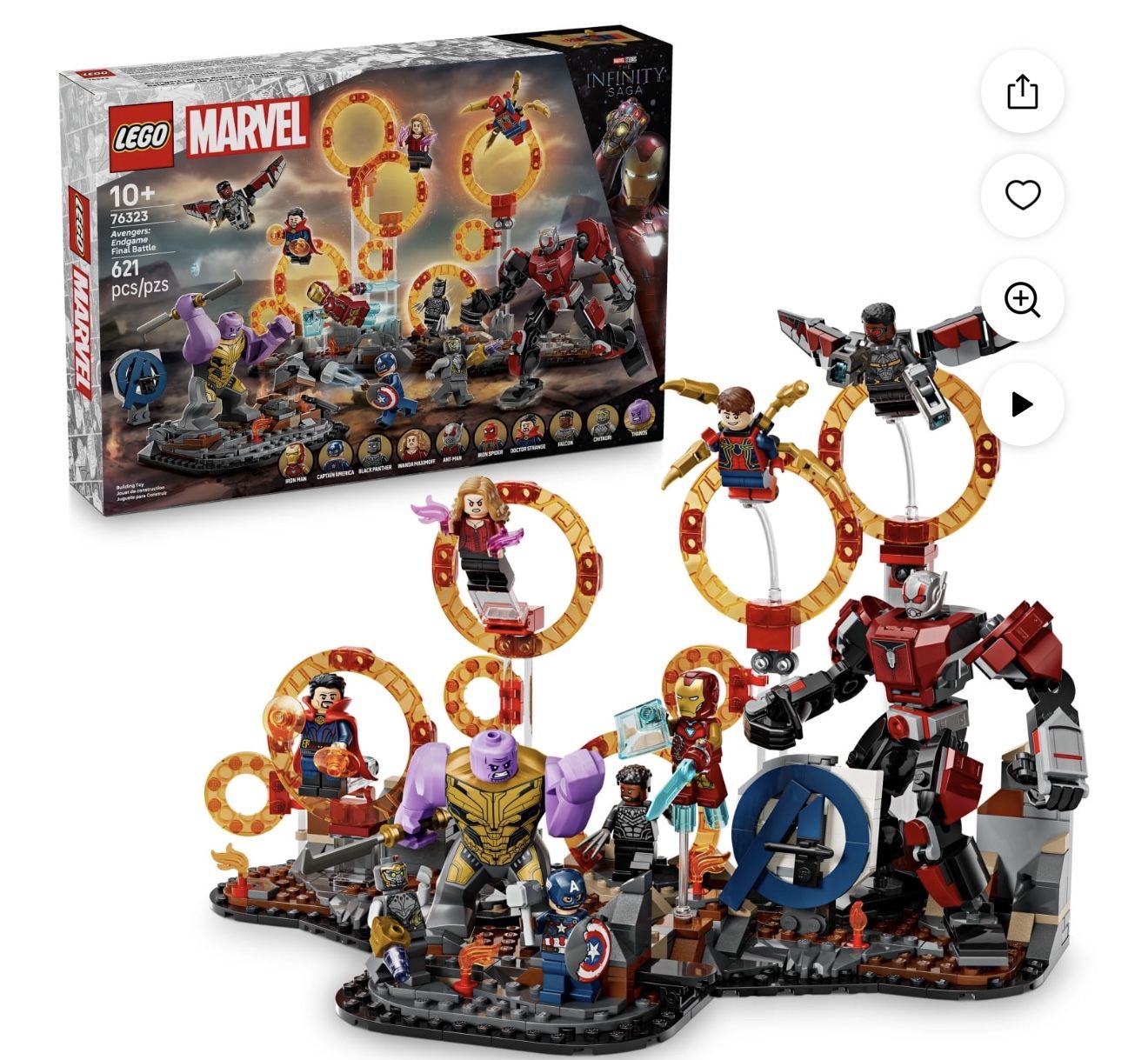 LEGO Marvel Avengers: Endgame Final Battle - Super Hero Building Set