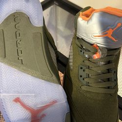 Jordan 5 Olive Green 