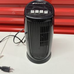 Bionaire Mini Oscillating Tower 2-speed Fan Model Bt015 Black