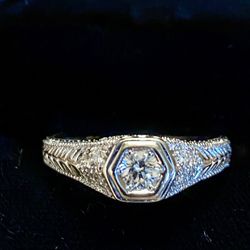 14kt Diamond Engagement Ring