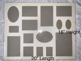 (2) Glass Collage Frames