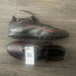 Adidas Predator League TF Soccer Turf Shoes Football Kicks Black Men’s Size 10